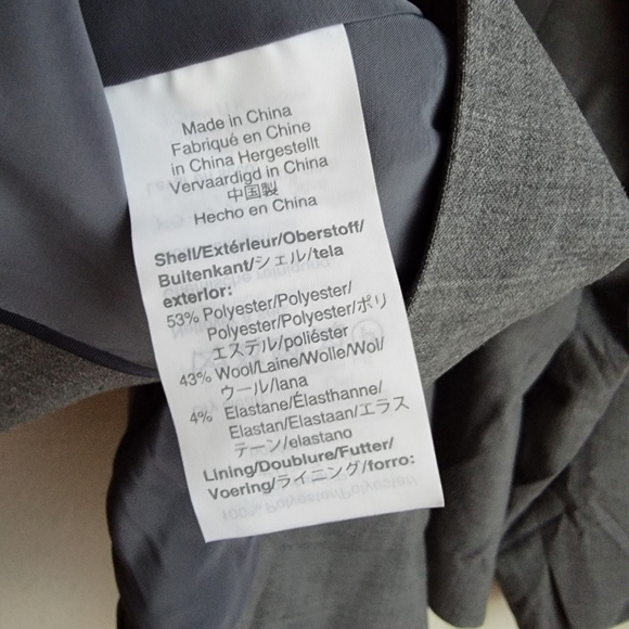 J. Crew Single Button Blazer in Everyday Wool Heather Grey size 24 NWT - Picture 8 of 10